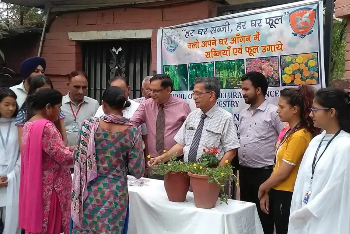 Vegetable seed distribution campaign at SBS University