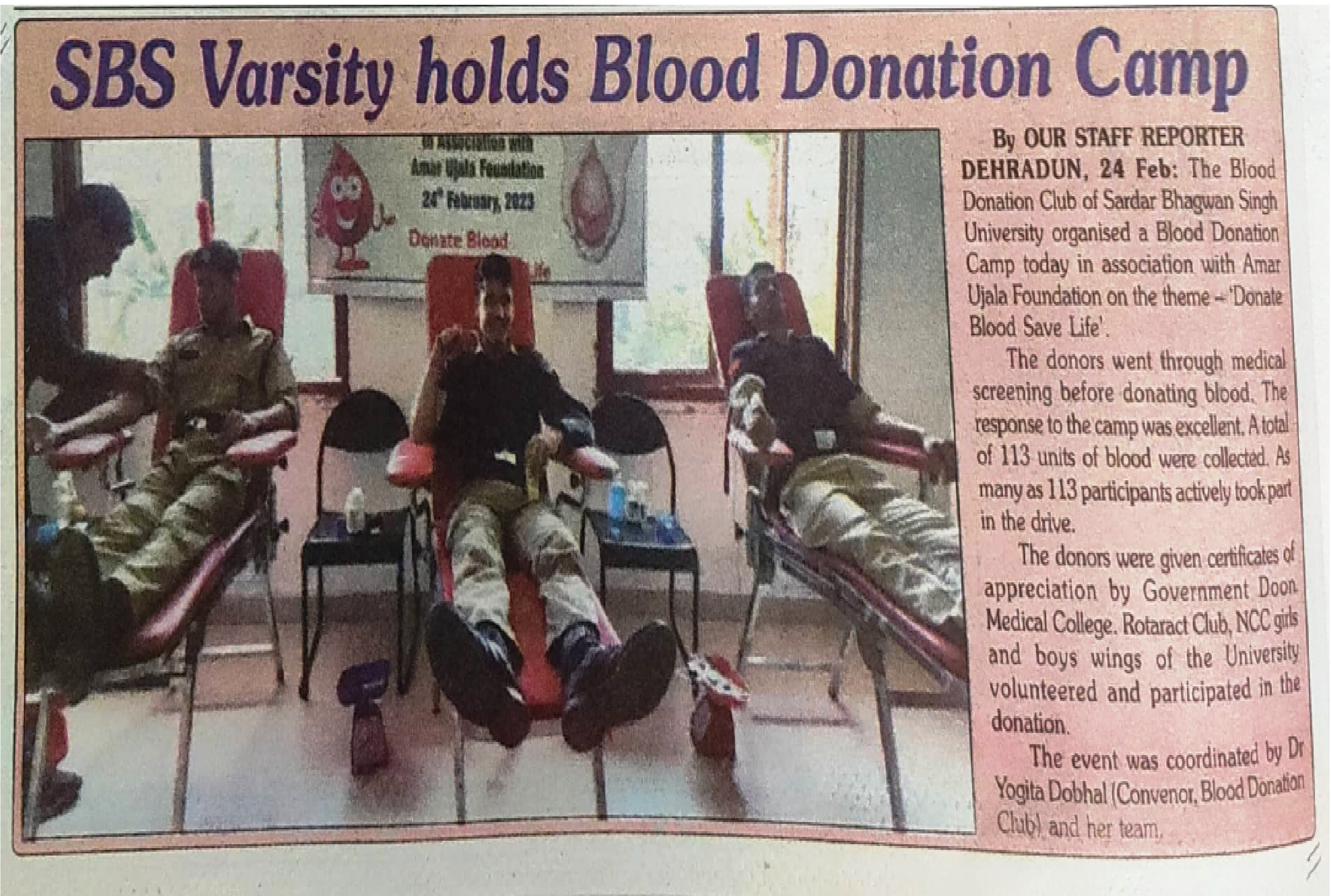 blood donation news 2023