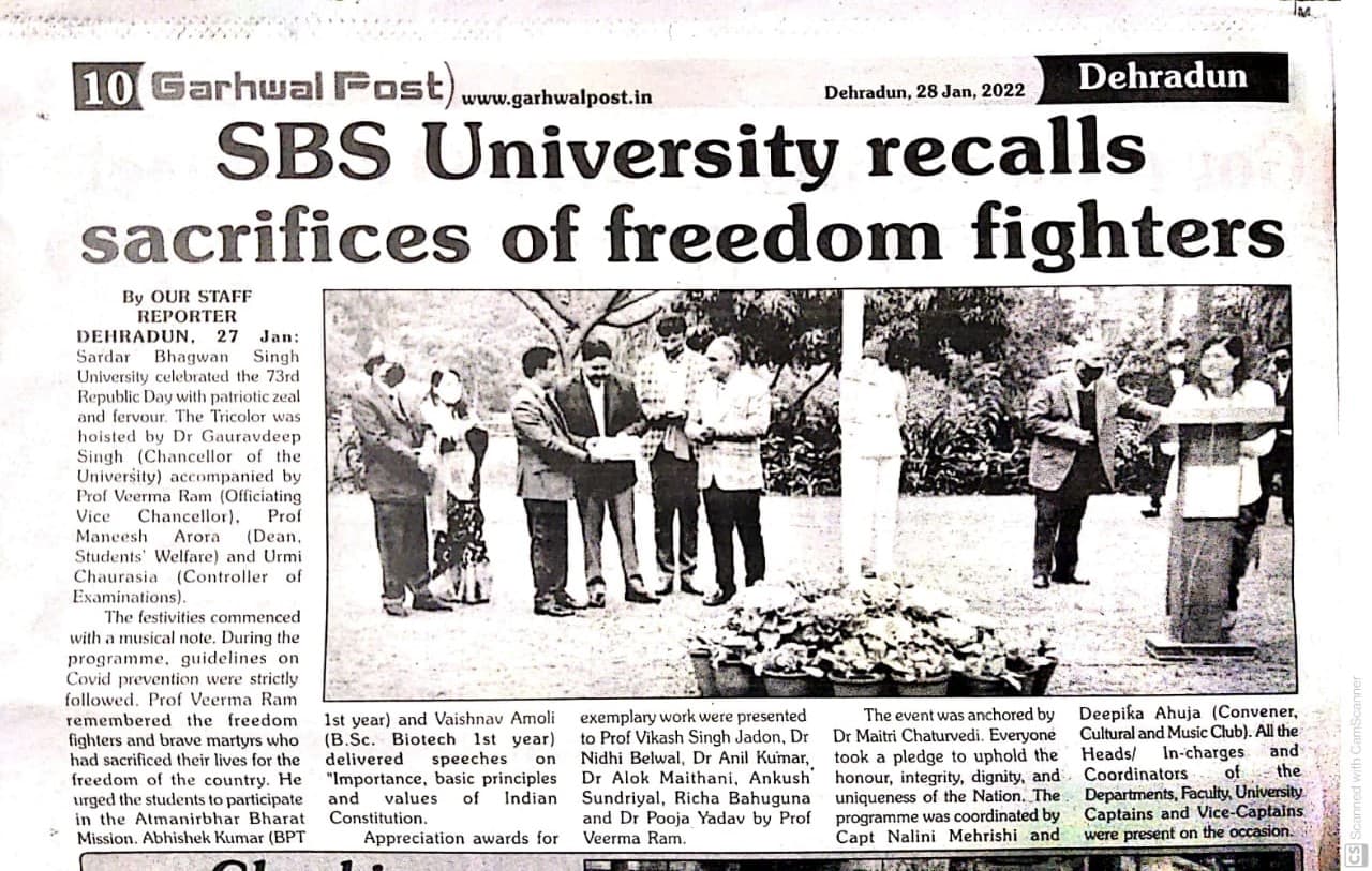 Celebrated 73rd republic day with enthusiasm and joy